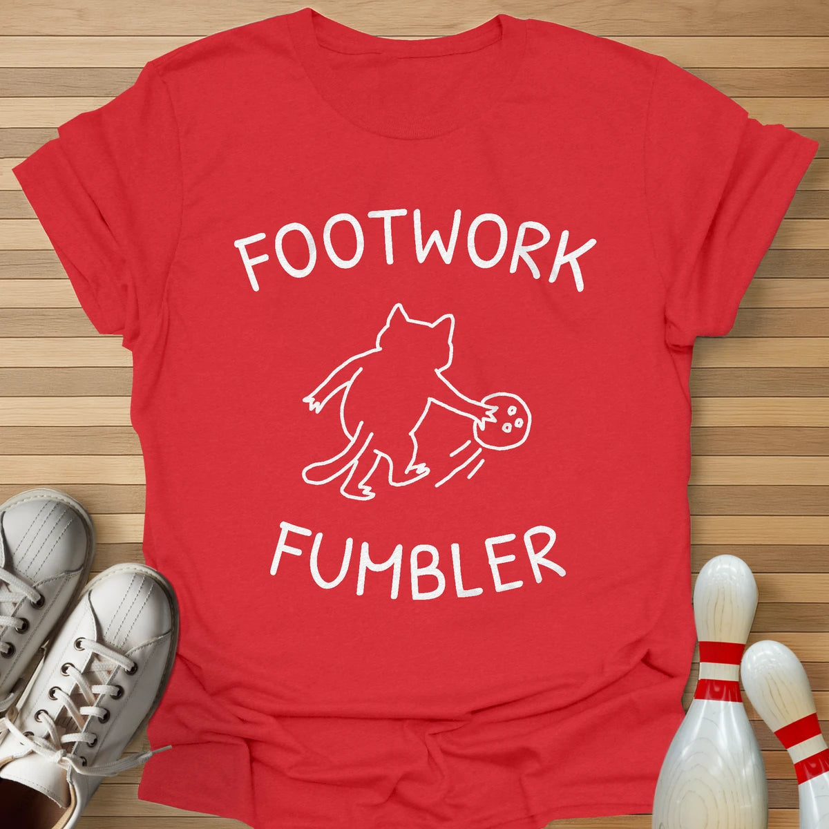 Footwork Fumbler Cartoon T-Shirt