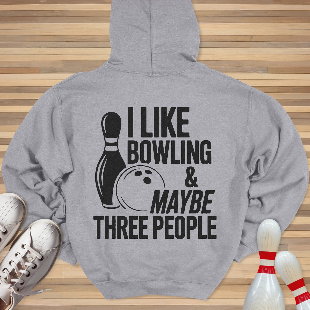 I Like Bowling Hoodie