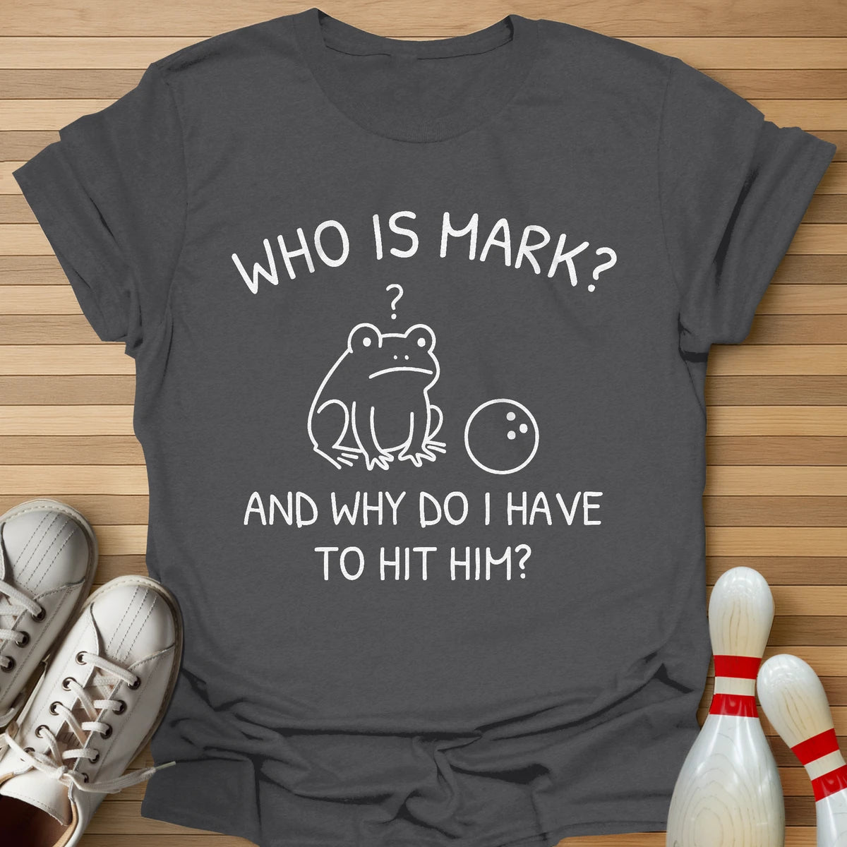 Who Is Mark Cartoon T-Shirt