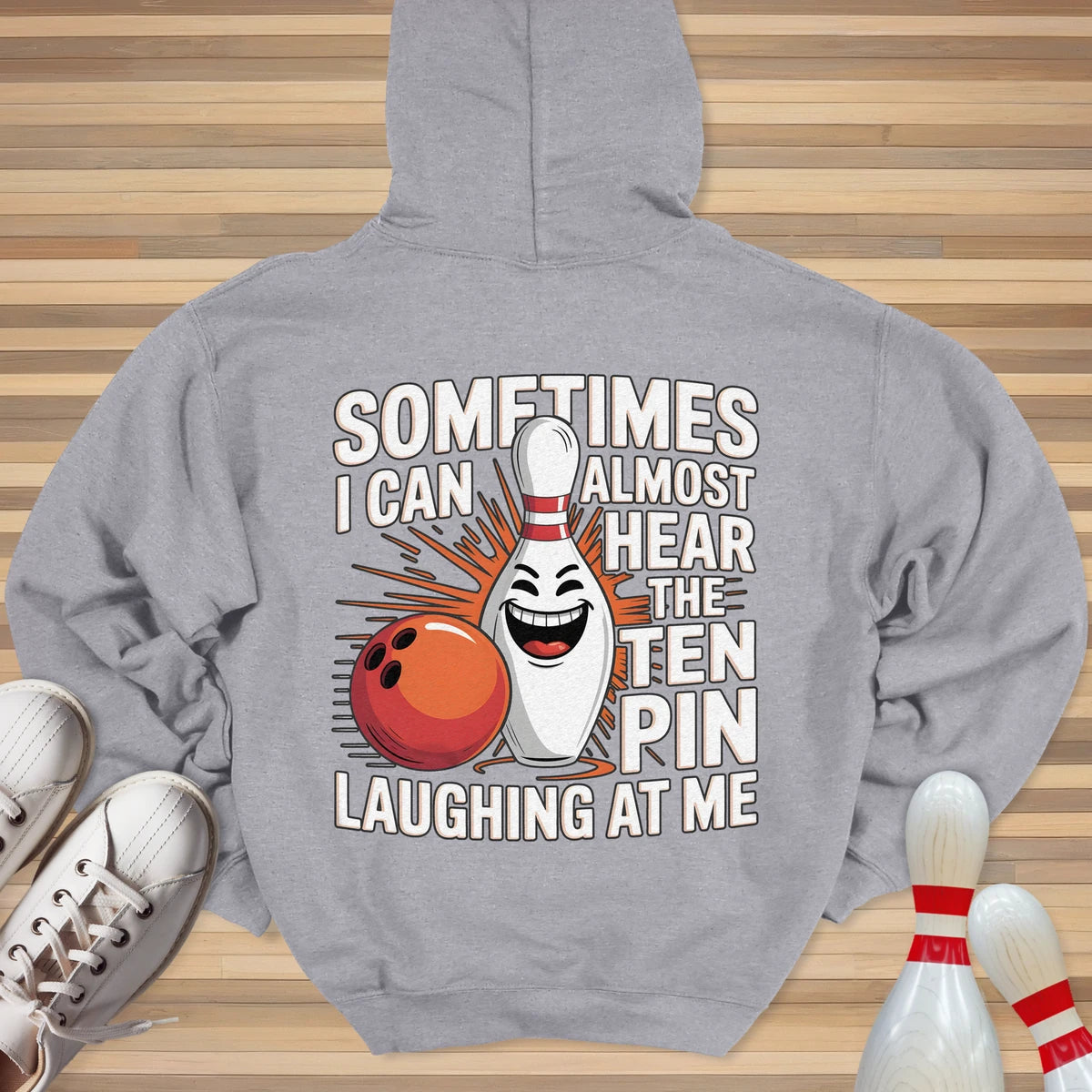 Evil Ten Pin Laughing Hoodie