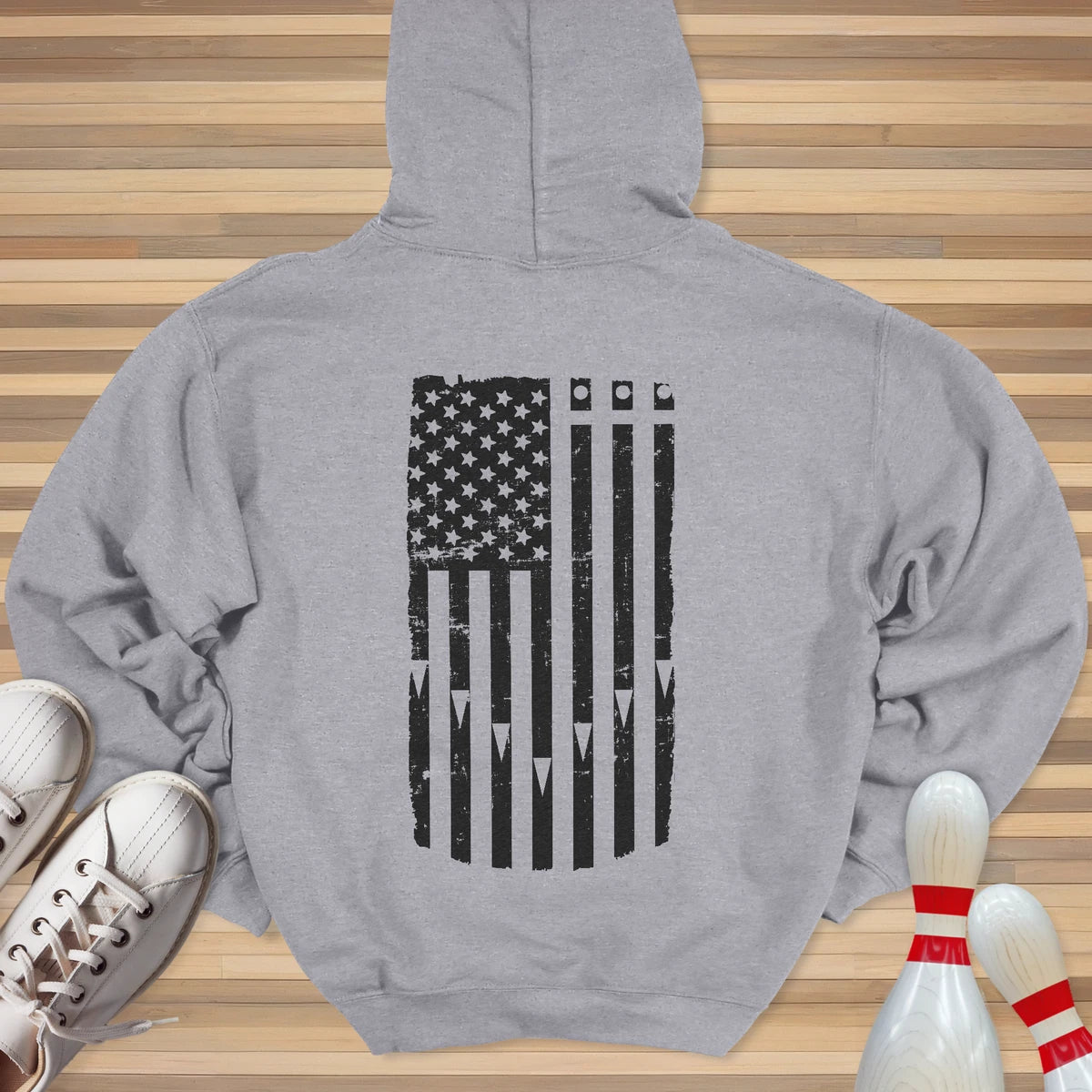 Lane Flag White Hoodie