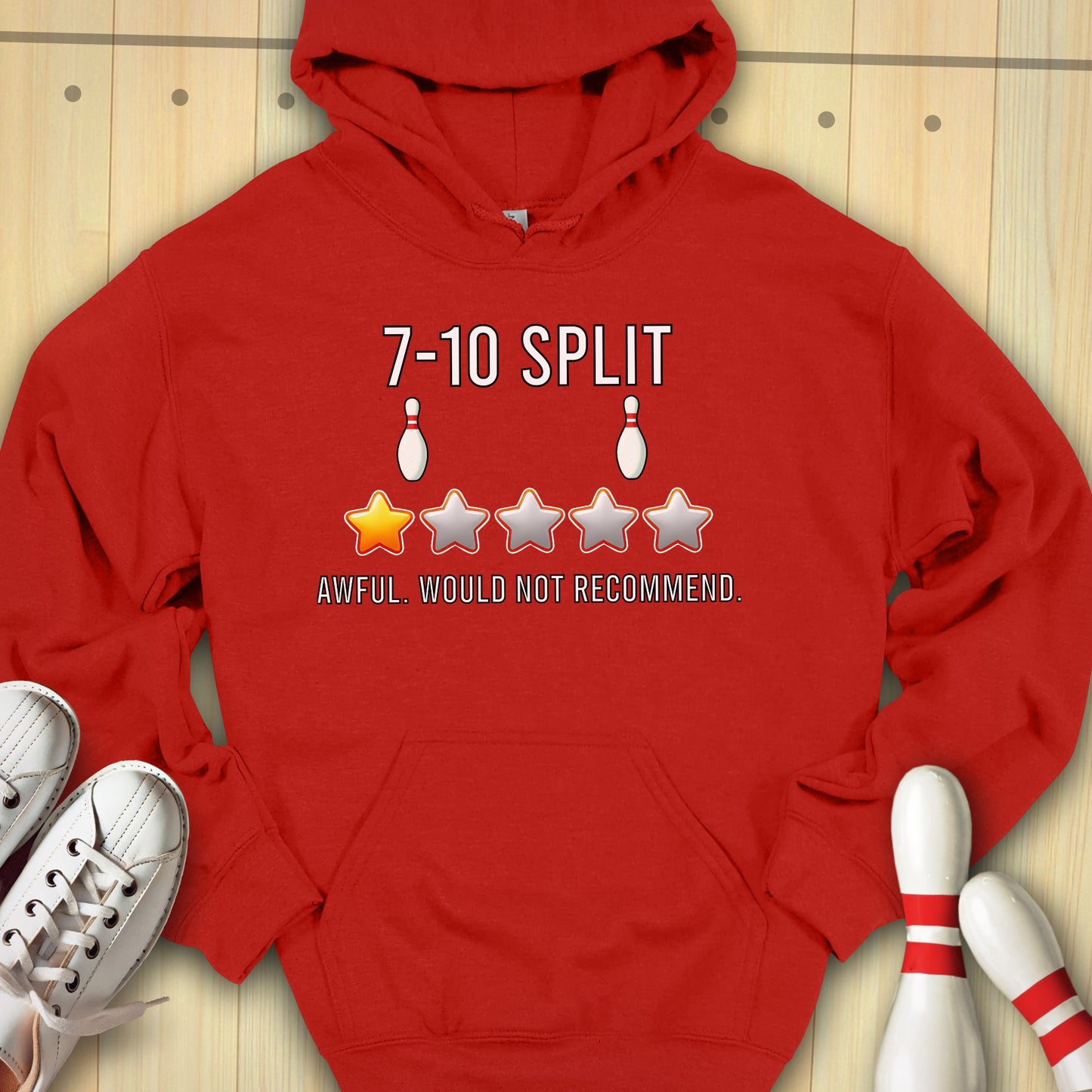 Split Review Hooded Sweatshirt