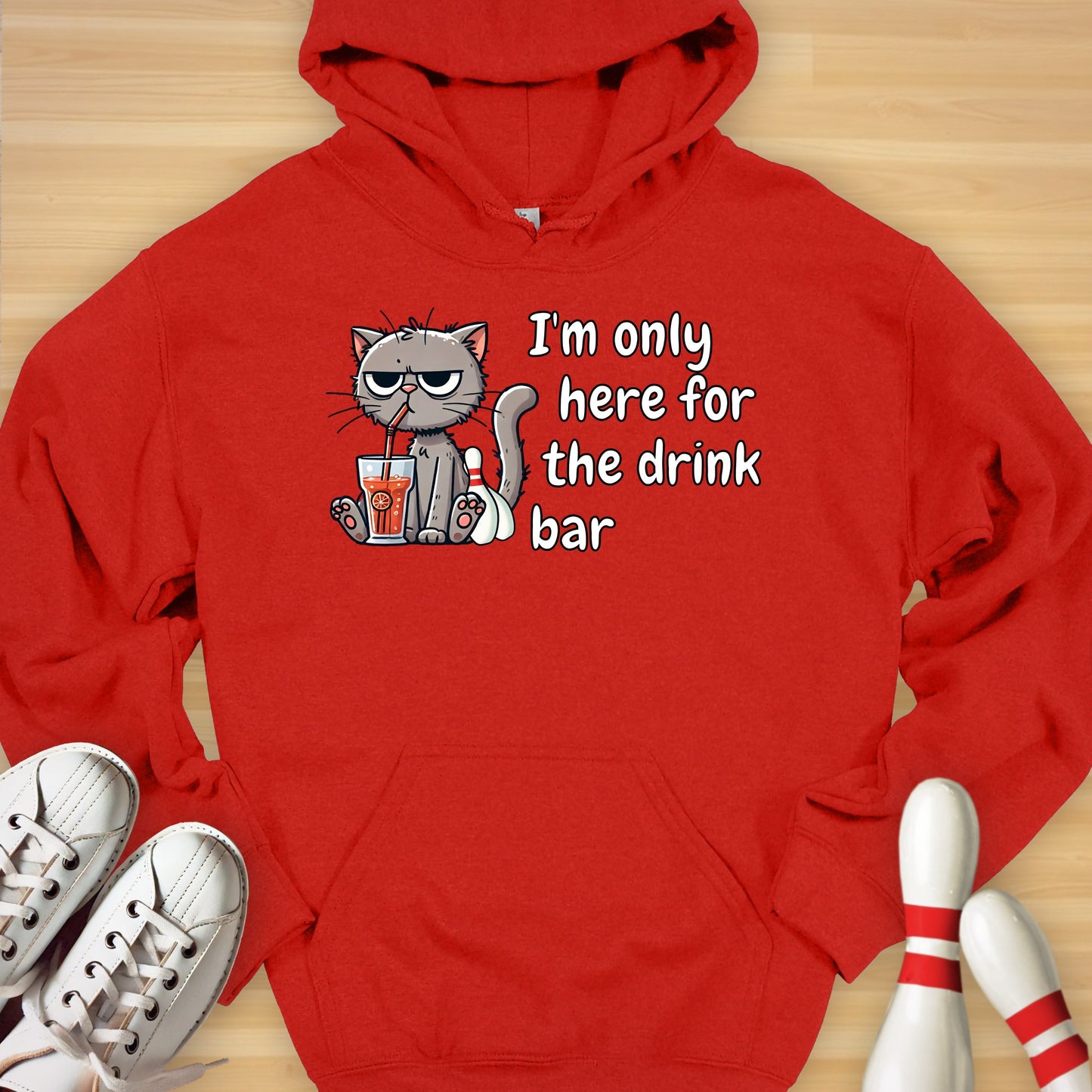Drink Bar Cat Hoodie