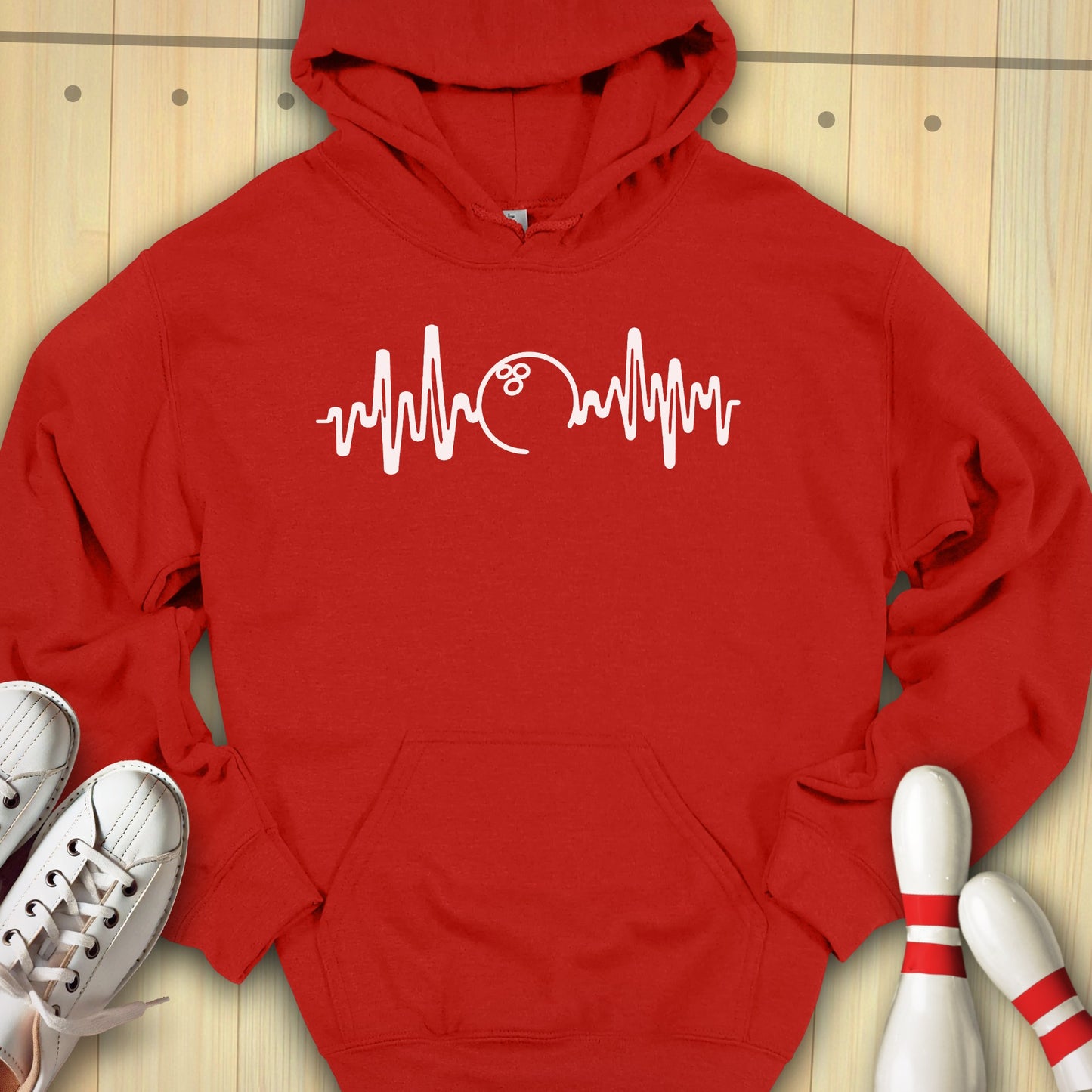 Bowling Heartbeat Hooded Sweatshirt