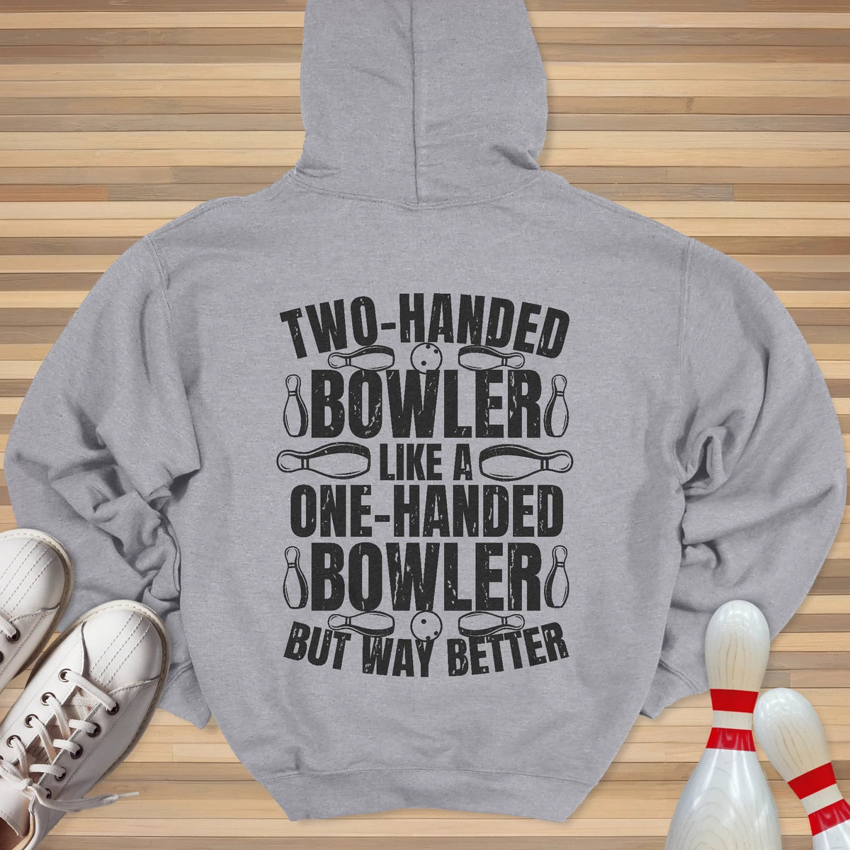 Two Handed Bowler Hoodie