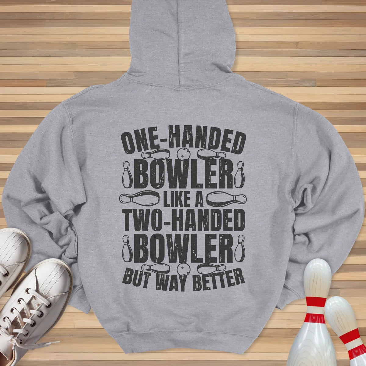 One Handed Bowler Hoodie