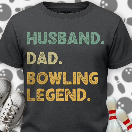 Husband Dad Bowling Legend T-Shirt