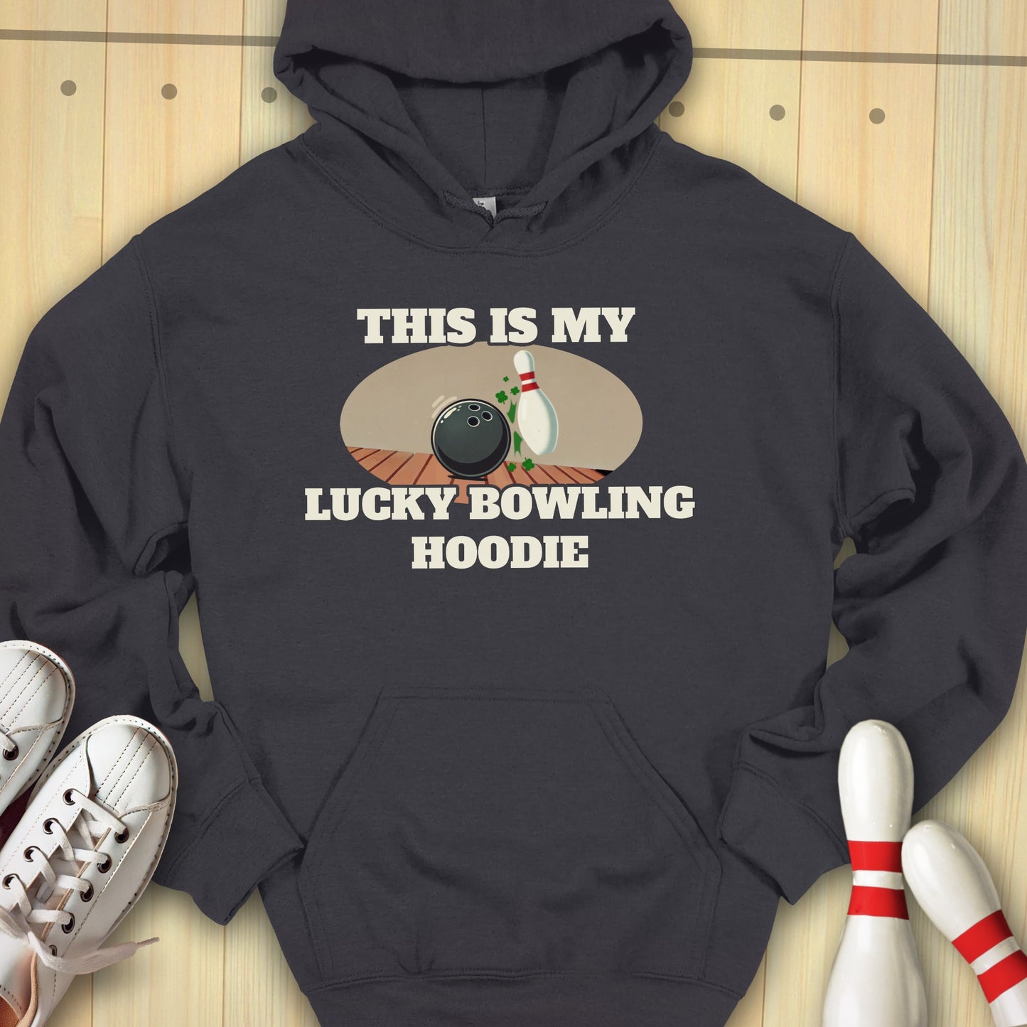 Lucky Bowling Hoodie Hooded Sweatshirt