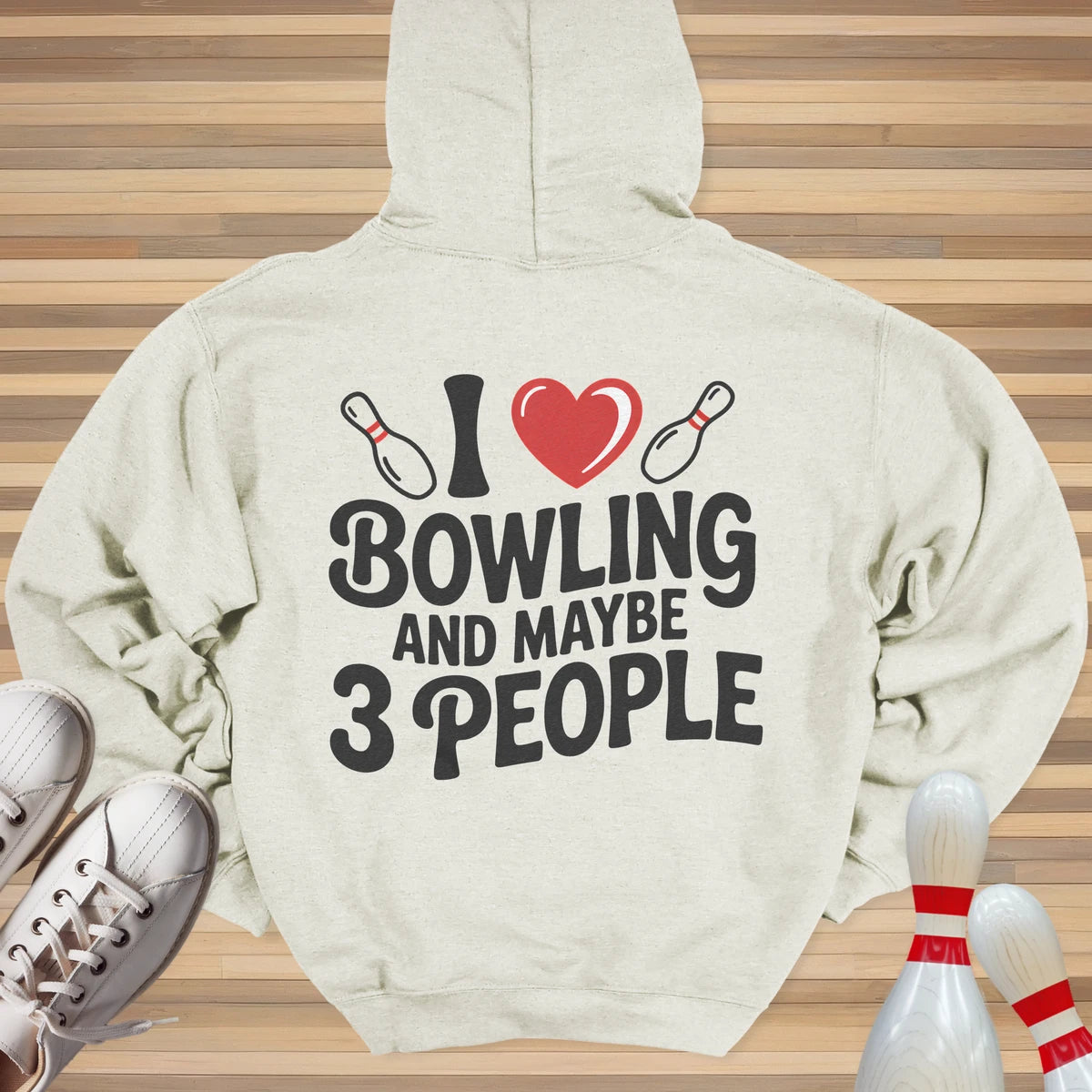 I Heart Bowling Hoodie