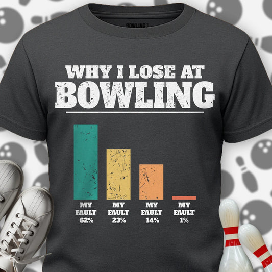 Why I Lose Bar Chart T-Shirt