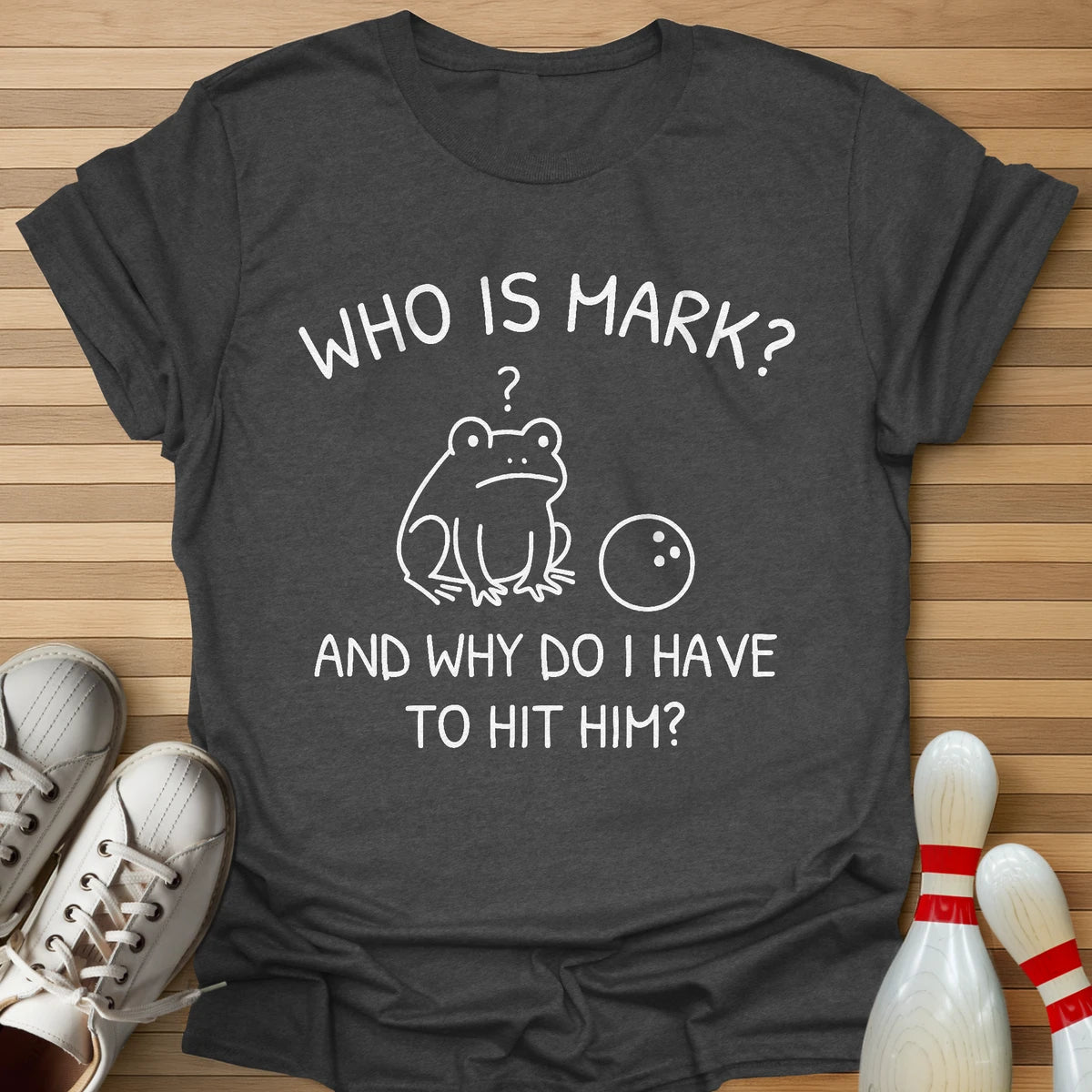 Who Is Mark Cartoon T-Shirt