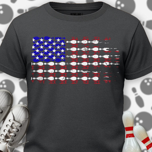 Bowling US Flag T-Shirt
