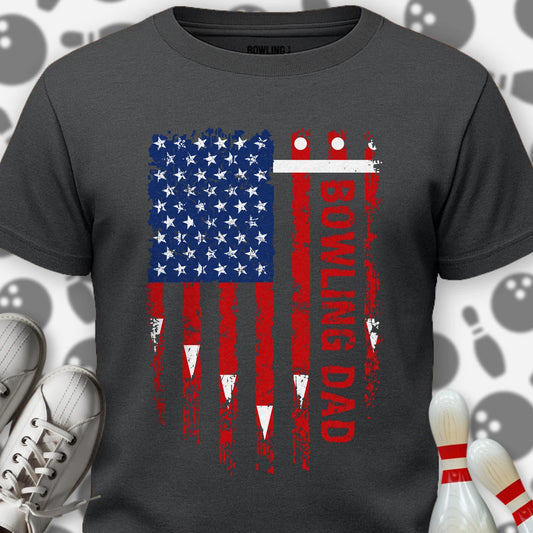 Bowling Dad Lane Flag T-Shirt
