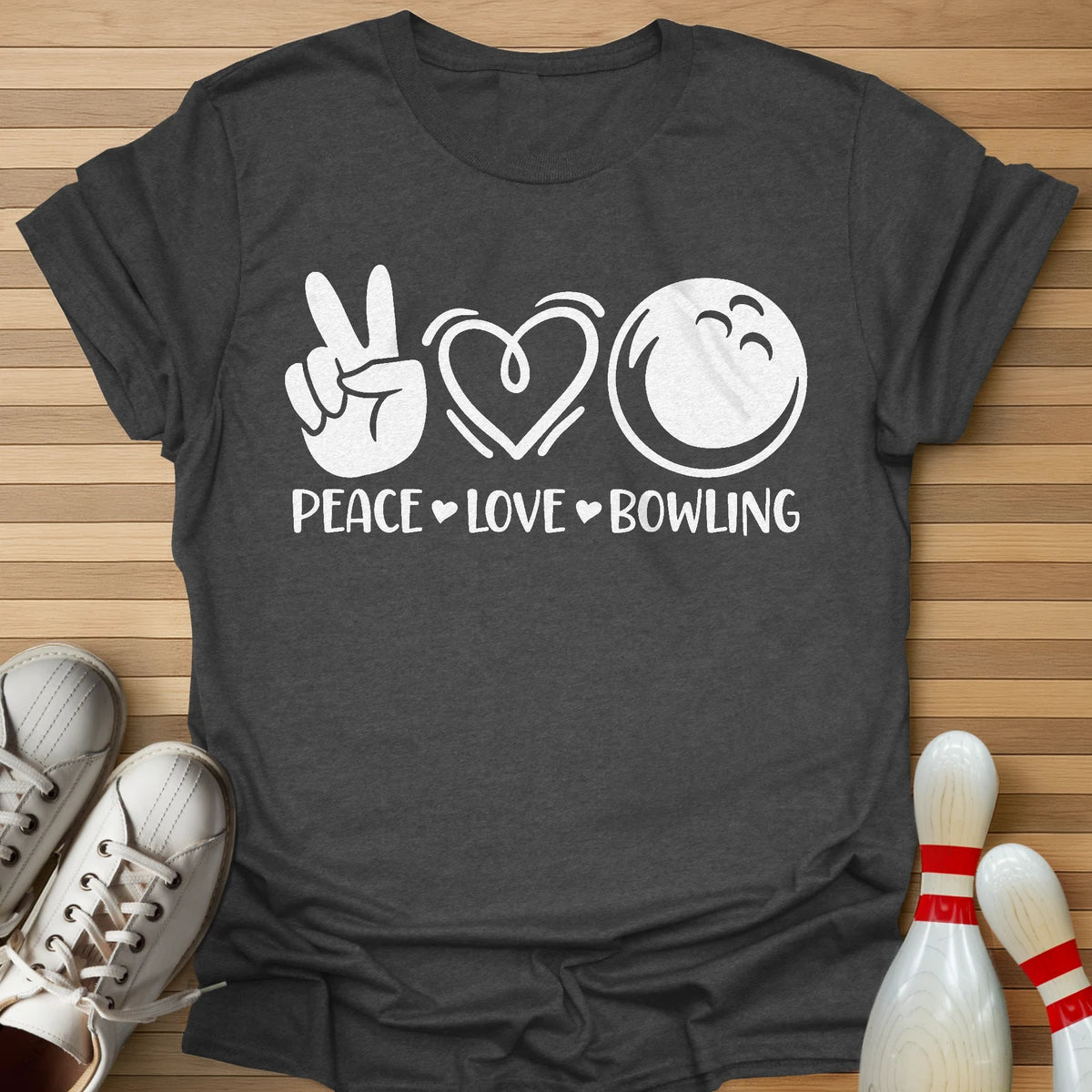 Peace Love Bowling T-Shirt