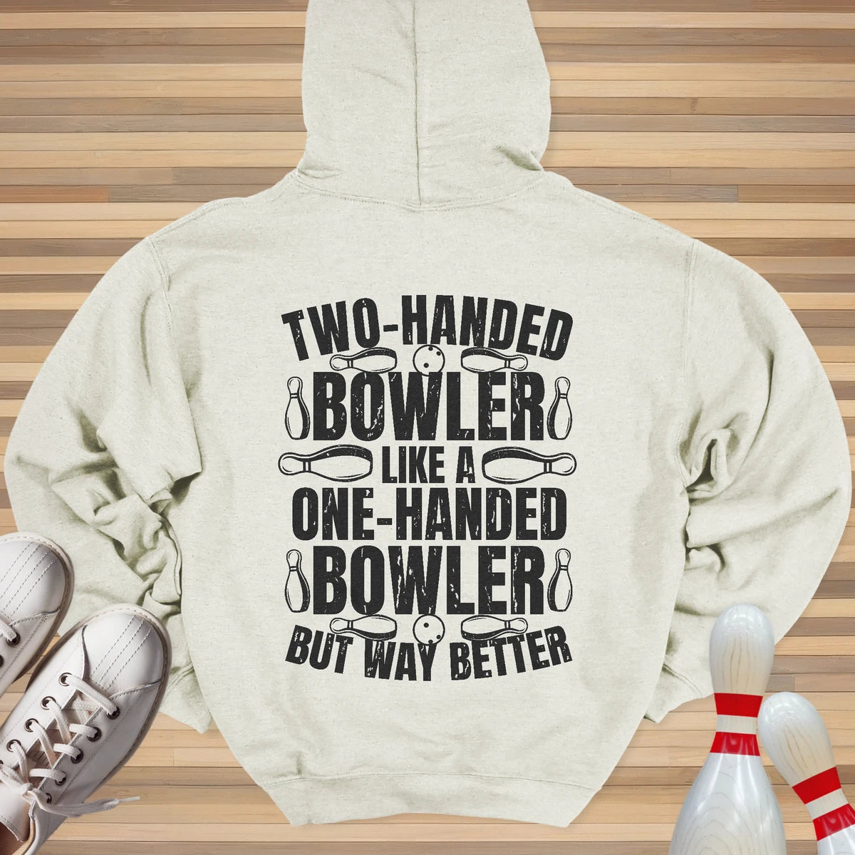 Two Handed Bowler Hoodie