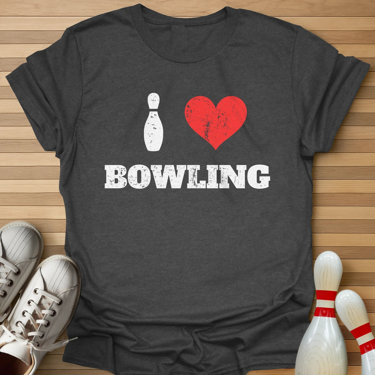 I Heart Bowling Pin T-Shirt