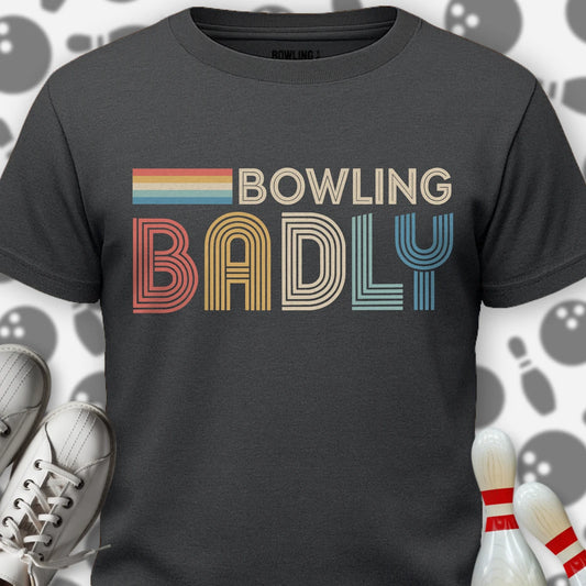 Retro Bowling Badly T-Shirt