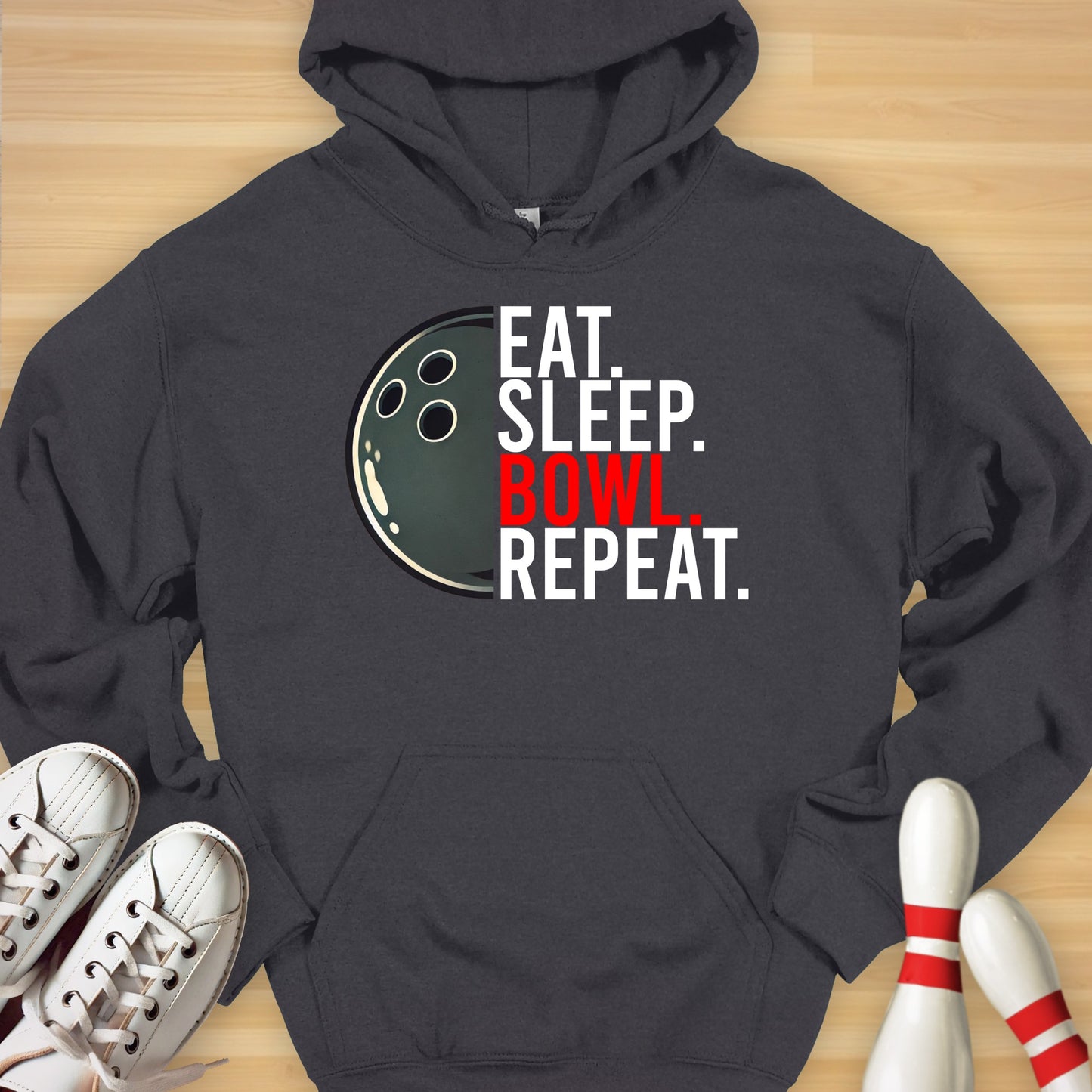Eat Sleep Bowl Repeat Hoodie
