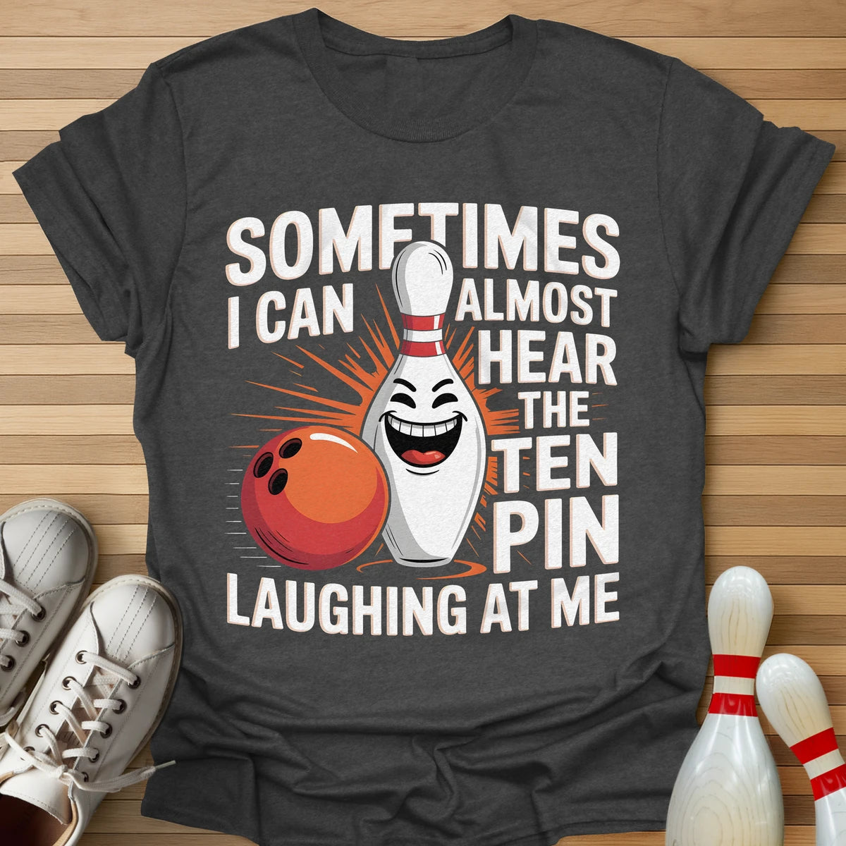 Evil Ten Pin Laughing T-Shirt