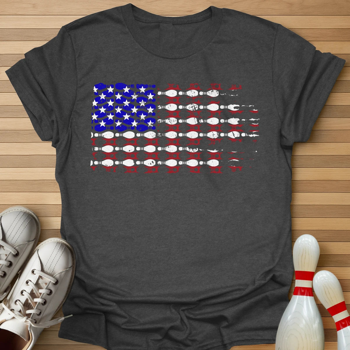 Bowling US Flag T-Shirt