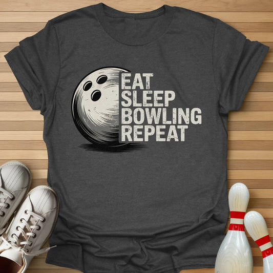 Eat Sleep Bowling Repeat T-Shirt