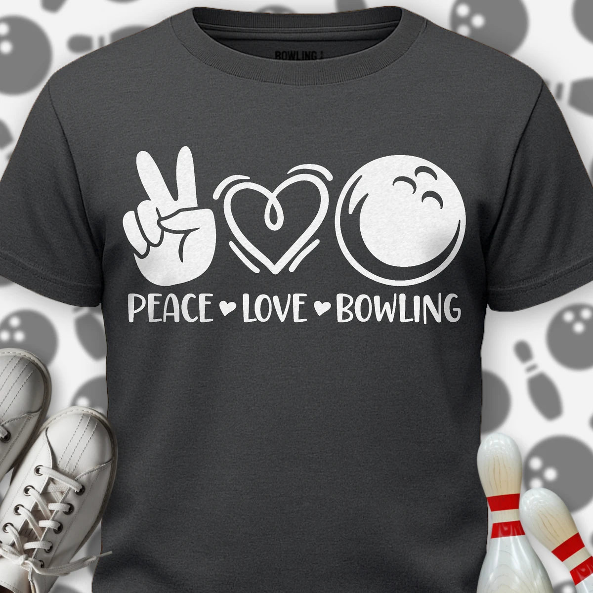 Peace Love Bowling T-Shirt
