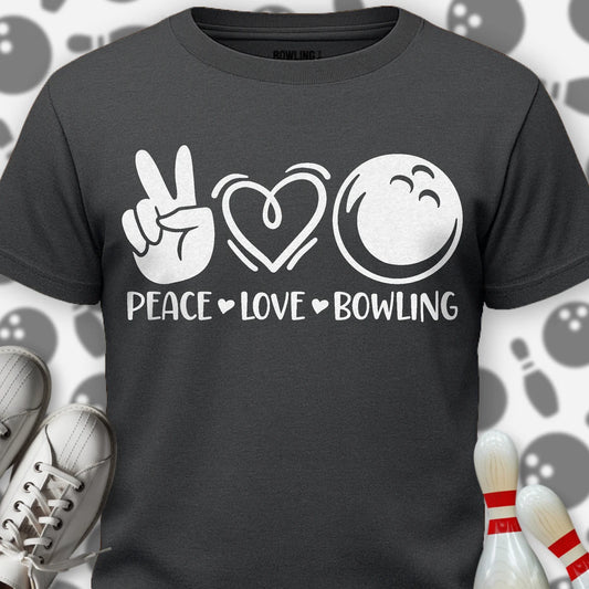Peace Love Bowling T-Shirt