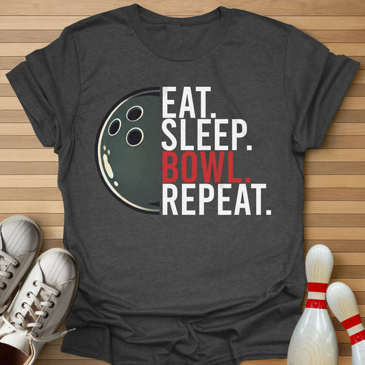 Eat Sleep Bowl Repeat T-Shirt