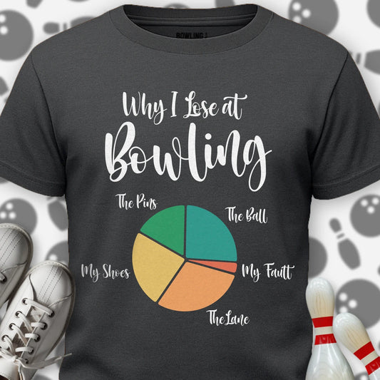 Why I Lose Pie Chart T-Shirt