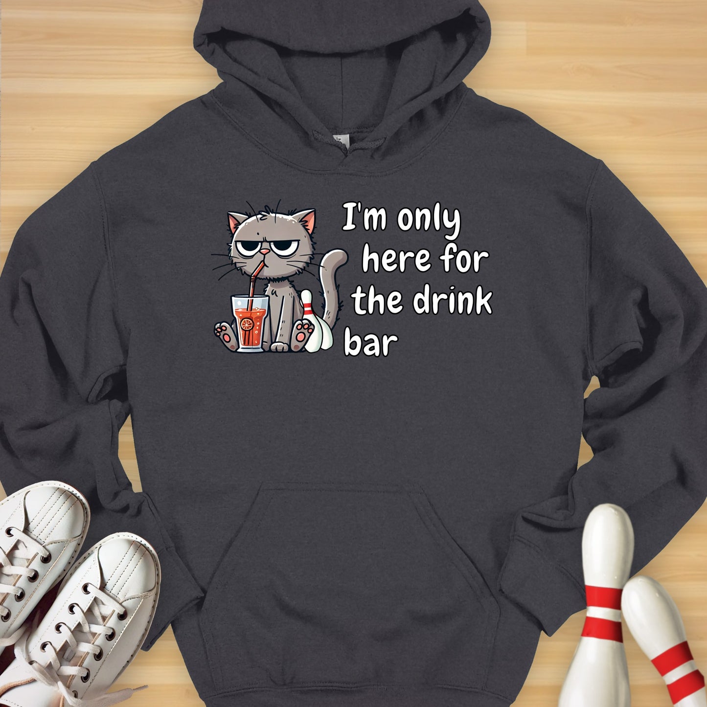 Drink Bar Cat Hoodie