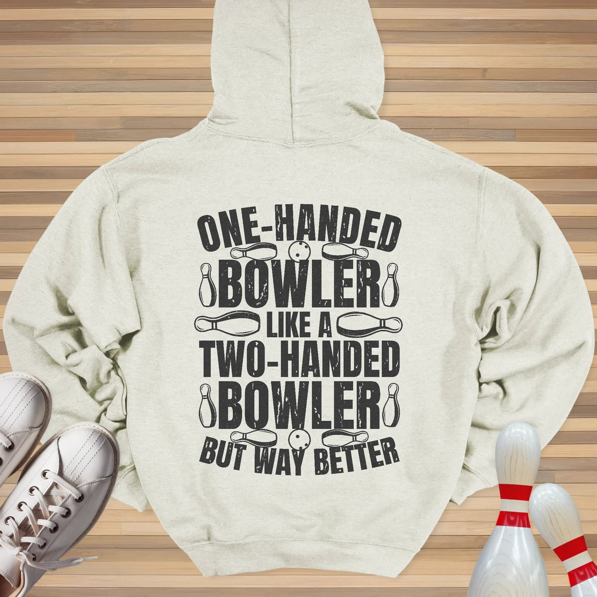 One Handed Bowler Hoodie