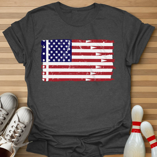 Vertical Color Lane Flag T-Shirt