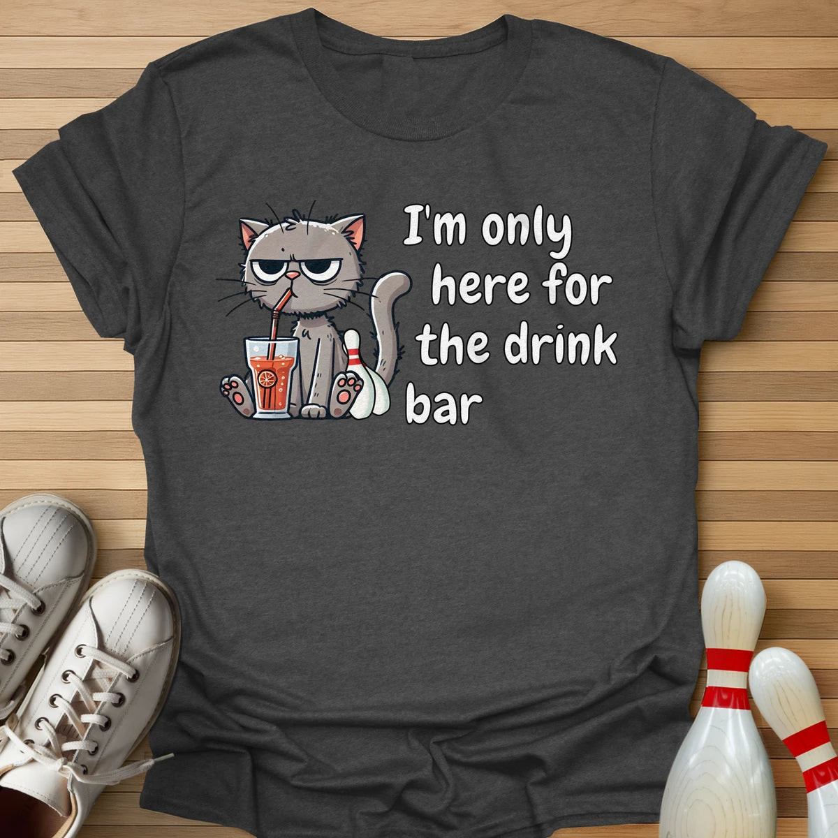 Drink Bar Cat T-Shirt
