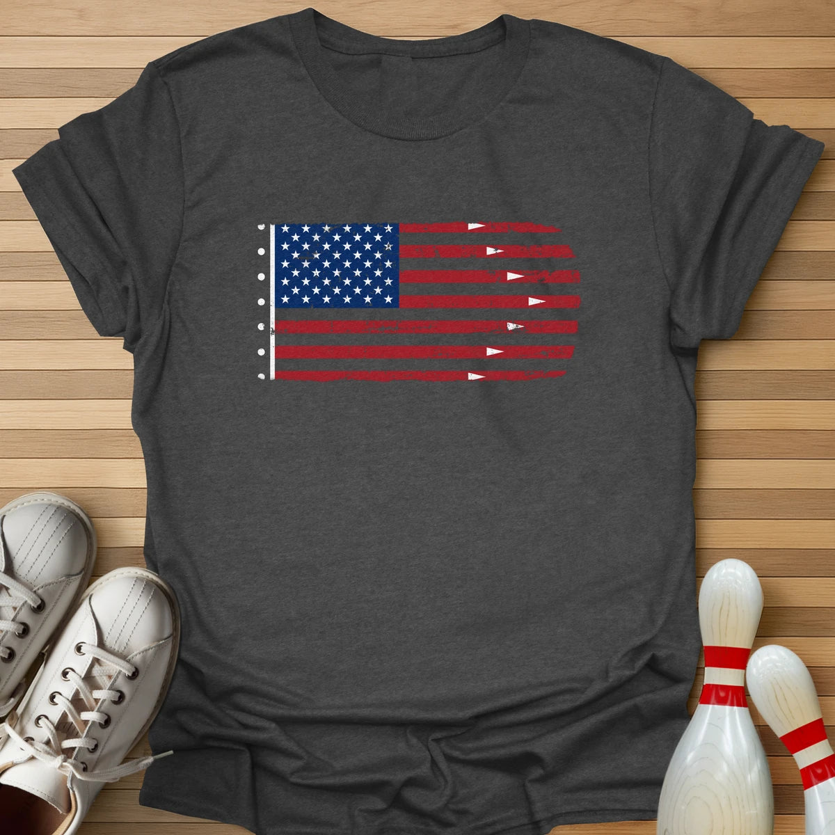 Bowling US Flag T-Shirt