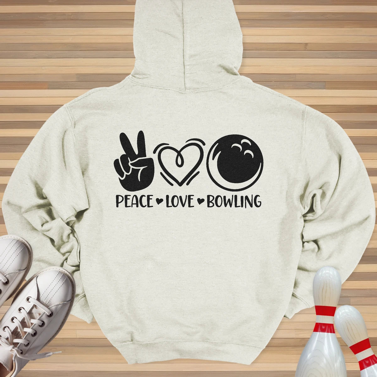 Peace Love Bowling Hoodie