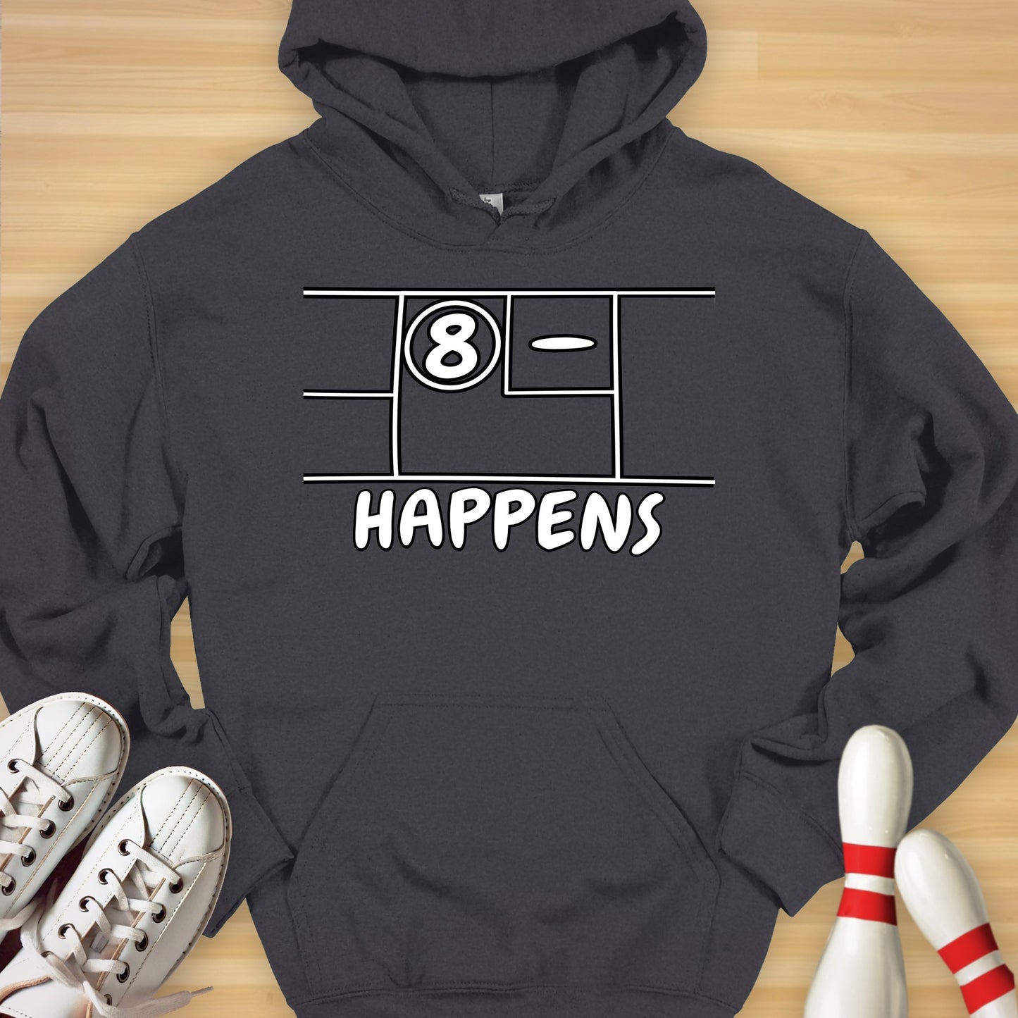 Split Happens Cartoon Hoodie
