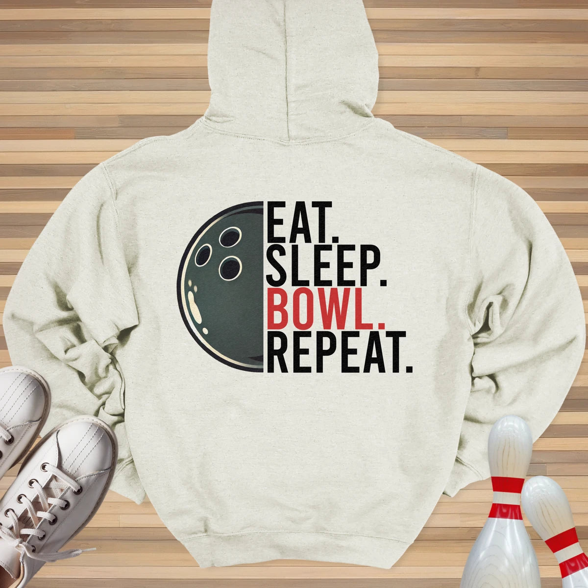 Eat Sleep Bowl Repeat Hoodie