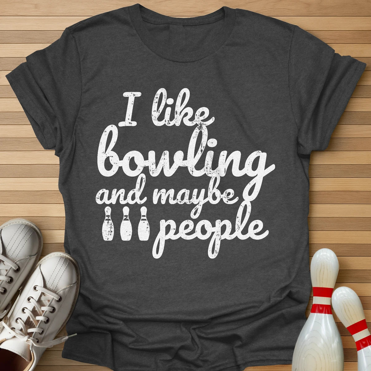 Bowling And 3 People T-Shirt