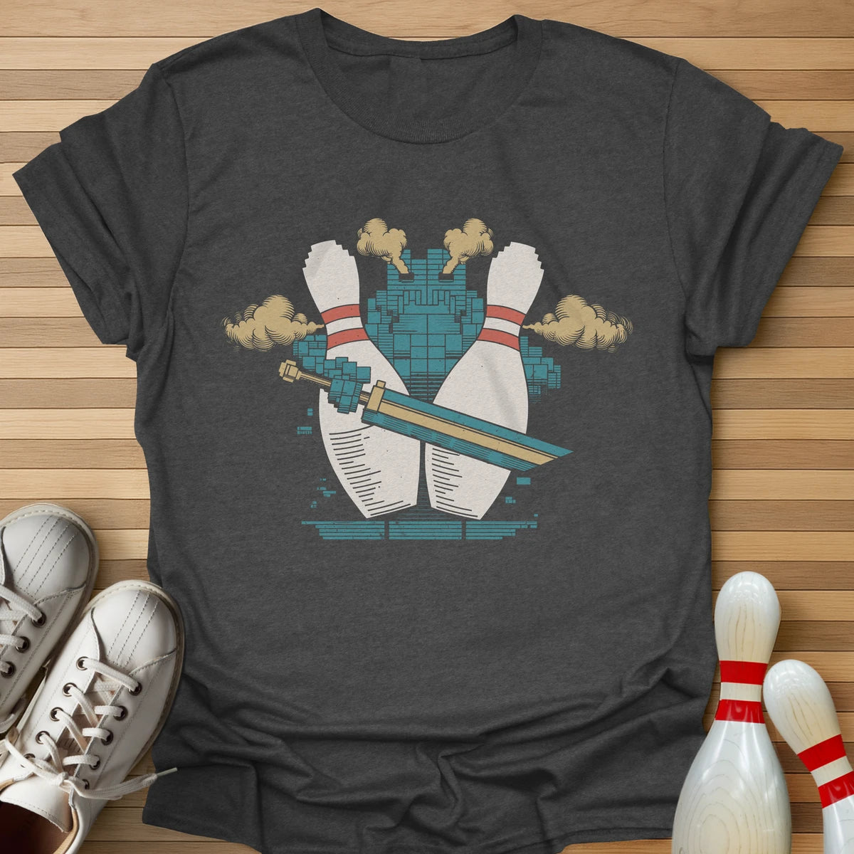 Retro Pin Swordsman T-Shirt